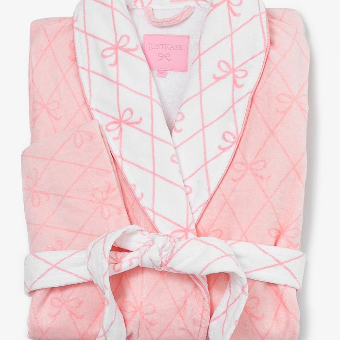 JUSTKASS Pink Bow Bath Robe campaign image